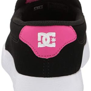 DC Women's Villain 2 Slip On Casual Slipper Skate Shoe, Black/Crazy Pink, 8.5