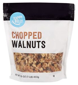 amazon brand - happy belly chopped walnut, 16 oz