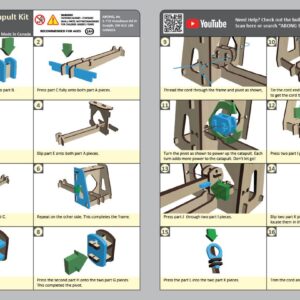 Wooden Catapult Kit - Medieval Toy Catapult Wood - STEM Catapult kit – snap Together Desk Sized Catapult Toy – boy Toys – Science kit – STEM Toys – Educational Toy - Birthday Gift