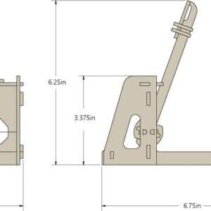 Wooden Catapult Kit - Medieval Toy Catapult Wood - STEM Catapult kit – snap Together Desk Sized Catapult Toy – boy Toys – Science kit – STEM Toys – Educational Toy - Birthday Gift