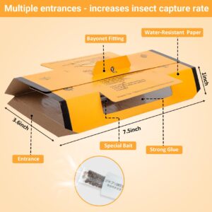 18 Pack Roach Traps Indoor Roach Killer Indoor Infestation, Cockroach Killer Indoor Home Cockroach Trap Sticky Traps for Insects