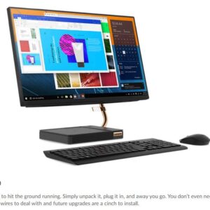 Lenovo 24" FHD (1920 x 1080) IPS Touchscreen All-in-One Ideacentre A540 with Intel 8 Core i7-9700T Processor up to 4.30 GHz, 16GB DDR4 RAM, 512GB PCIe SSD, and Windows 10 Home