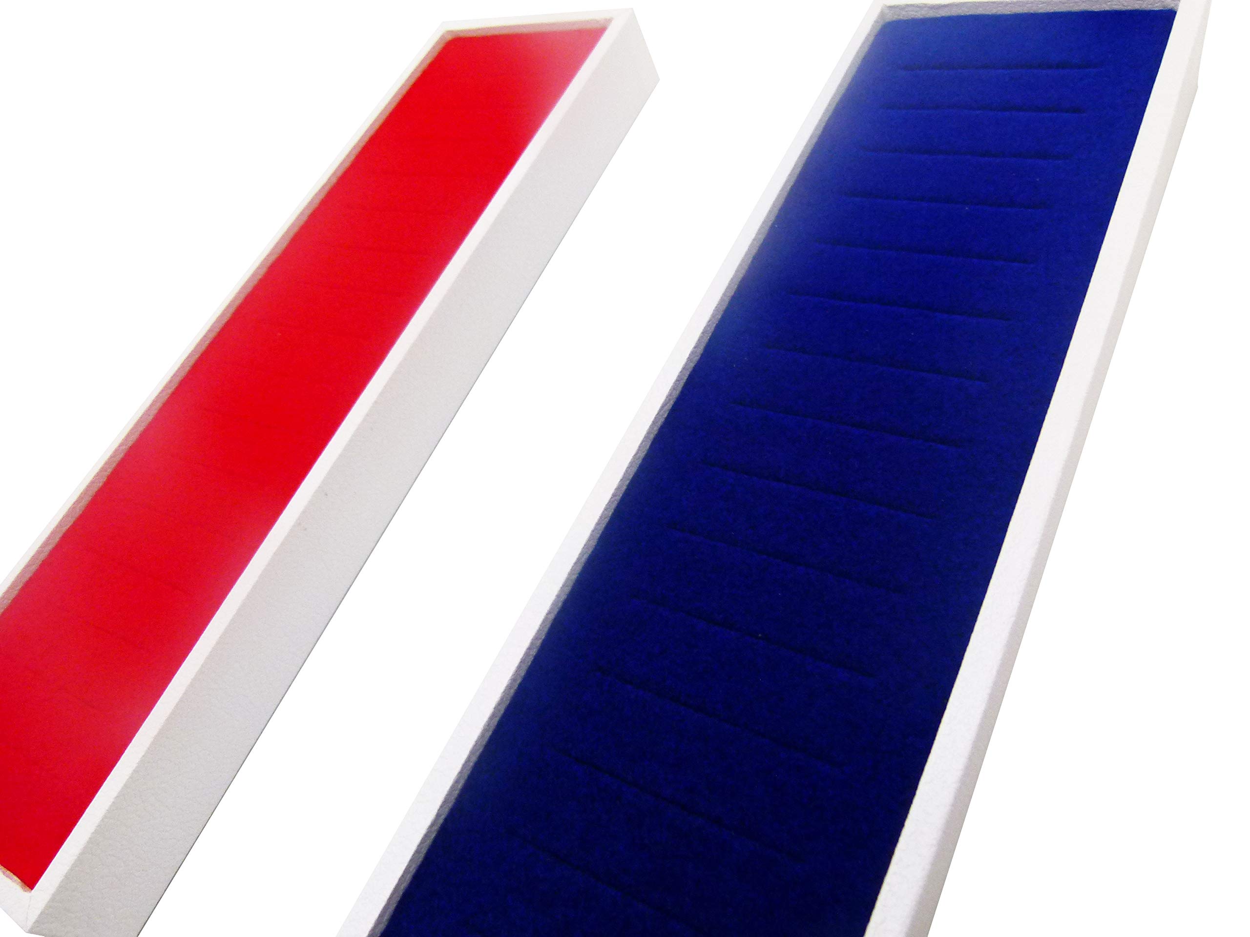 N'icePackaging Red, White, & Blue Bangle Display Combination - Dual Trays w/Colored Foam Companions