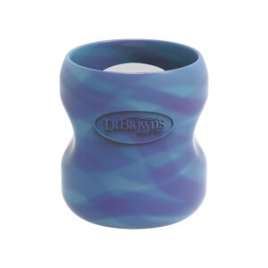 dr. brown's natural flow options+ glass baby bottle sleeves,100% silicone,5 oz,wide-neck,glow in the dark