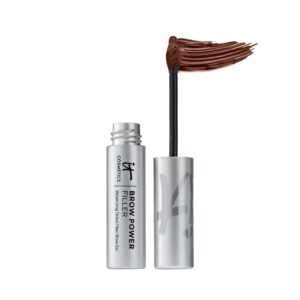 it cosmetics brow power filler, universal taupe - volumizing tinted fiber brow gel - instantly fills, shapes & sets your brows - waterproof formula lasts up to 16 hours - 0.14 fl oz