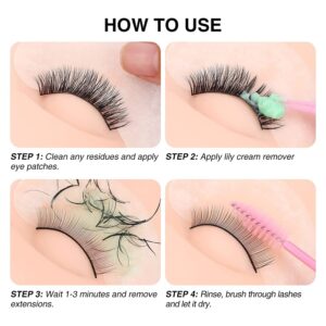 LASHVIEW Eyelash Extension Remover Cream, Light Aloe Flavor Cream,Eyelash Adhesive Remover, Professional Eyelash Extensions Remover for Salon,5g