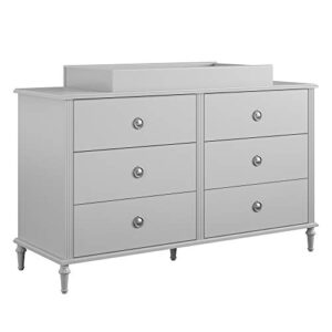 Little Seeds Rowan Valley Arden 6 Drawer Grey Changing Dresser