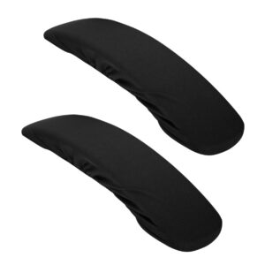 exceart 2pcs stretch computer armrest cover chair arm pads elbow cushion replacement arms slipcover protector office rotating chair black