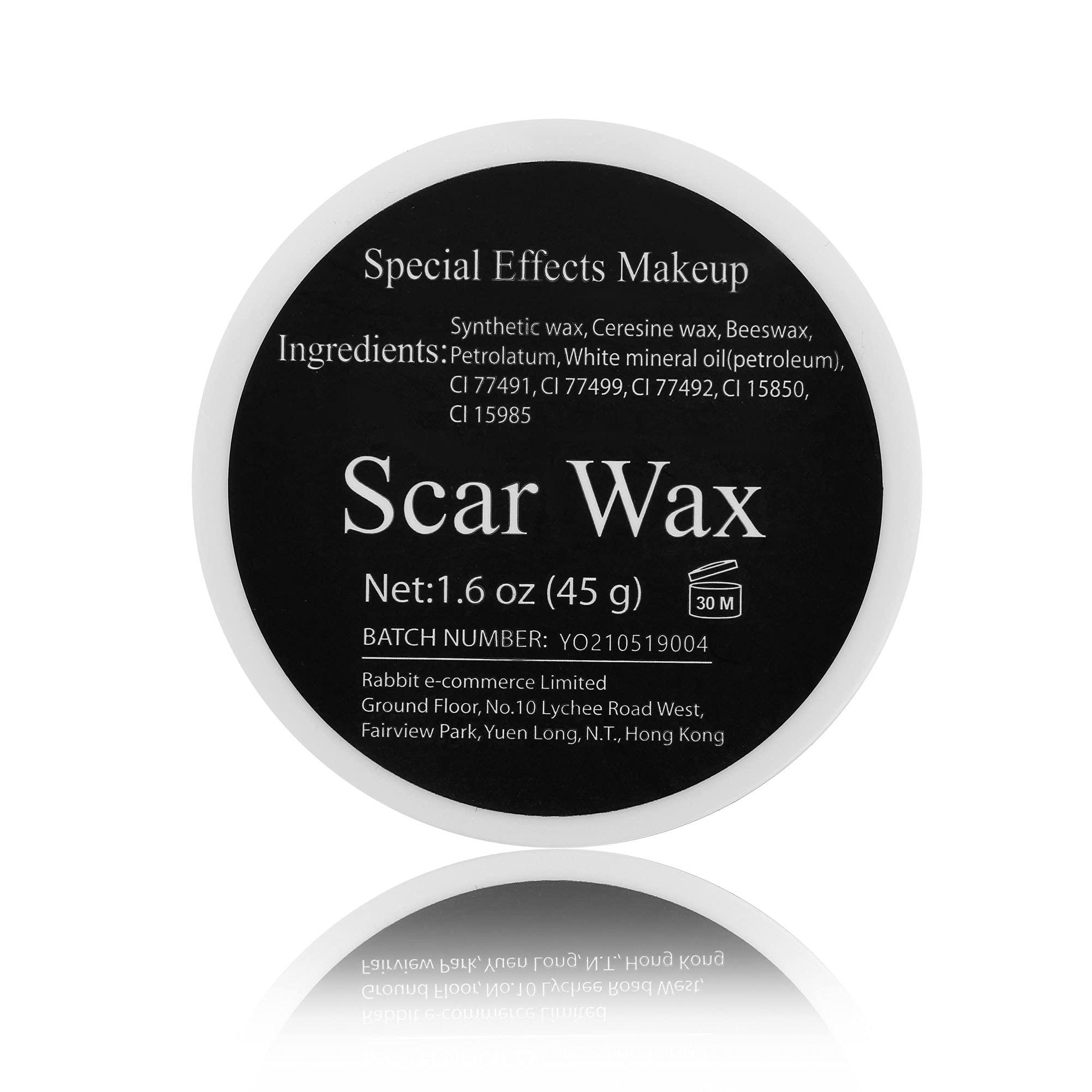 Wismee Scar Wax Sfx Special Effects Makeup Kit with Spatula Tool Halloween Party Stage Fake Wound Moudling Scar Wax (1.6 Oz) Nude Color Putty