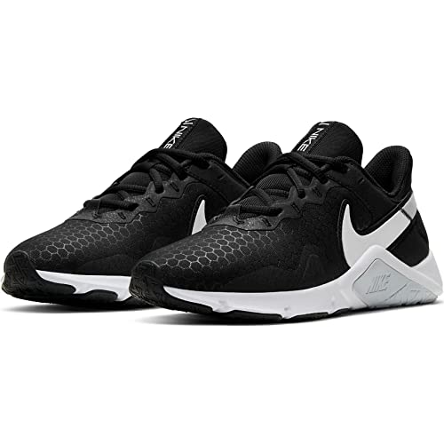 Nike Women's Cross Training Sneaker, Black White Pure Platinum, 8.5