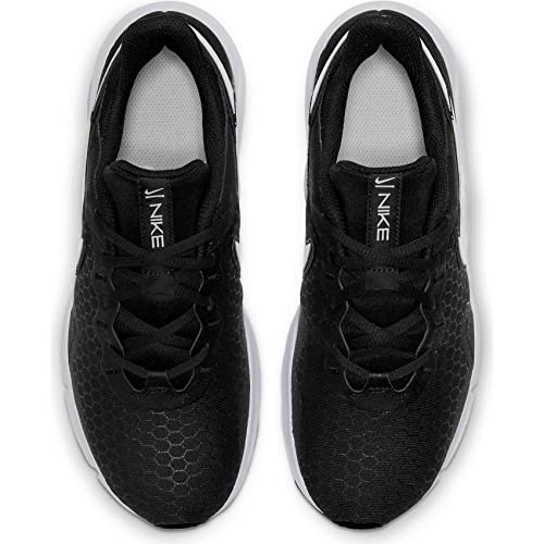 Nike Women's Cross Training Sneaker, Black White Pure Platinum, 8.5