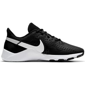 Nike Women's Cross Training Sneaker, Black White Pure Platinum, 8.5