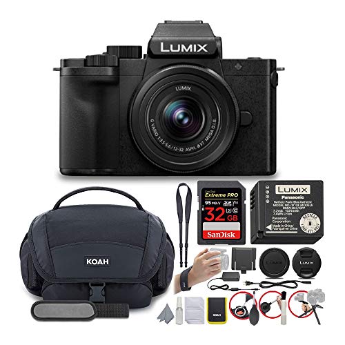 Panasonic DC-G100KK LUMIX G100 4K Mirrorless Vlogging Camera Bundle with 32GB 95MB/s SD Card and Nostrand Gadget Bag and Accessory Kit (3 Items)