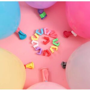 Balloon Clips 100PCS Balloon Tying Tool Balloon Clips Ties for Sealing Balloon Time Accessories Party Decorations-Knotting Faster and Save Time