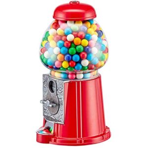 Classic Red Gumball Machine - Metal 11-Inch Antique Style for 0.62 Inch Gumballs, Candy or Nuts - Accepts any USA Coin by American Gumball Company