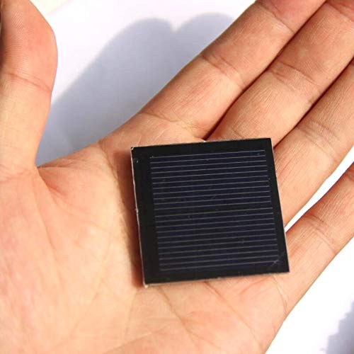 NUZAMAS Set of 8 Pieces 1V 200ma 40x40mm Micro Mini Solar Panel Cells, Wired, for Solar Power Energy, DIY Home, Garden Light, Science Projects - Toys - Battery Charger