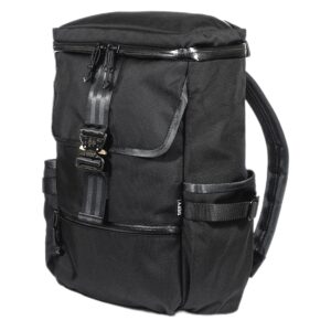 defy menace backpack 2.0 | ballistic nylon backpack | 18 liter utility backpack for men | premium tech backpack w/ 16 inch laptop sleeve | water repellent travel & commuter pack (black)