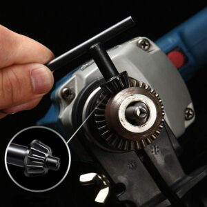 BlueNatHxRPR 1/2"(13mm) Drill Chuck with 1/4" Quick Change Hex Drive and Wrench to Drill