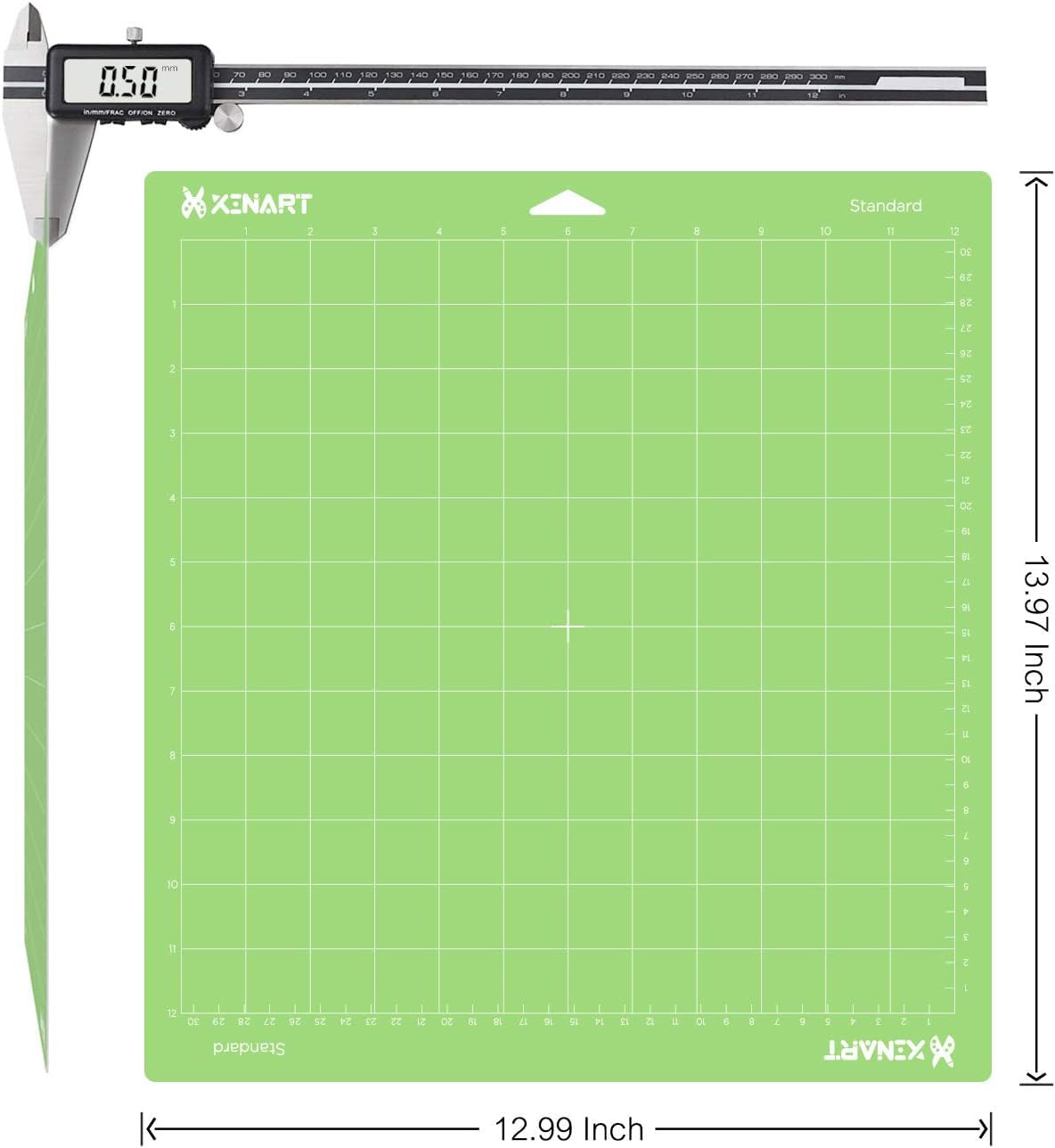 Cutting Mats for Cricut Maker 3/Explore 3/Maker/Air 2,12x12 inch 3 Mats Standard Sticky Grip 12x12" Green Replacement Cut Mat for Cricut