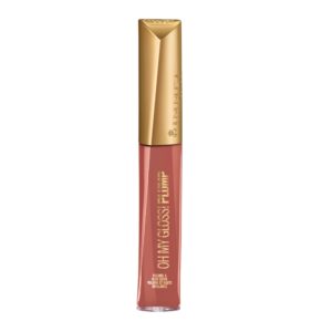 rimmel stay plumped lip gloss, 759 spiced nude, pack of 1