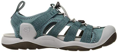 KEEN Women's Clearwater CNX Sport Sandal, Balsam/North Atlantic, 10