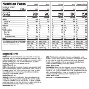 WonderSlim Protein Wafer Snack Bar, Variety Pack, 15g Protein, 5 Flavors, 0mg Cholesterol (5ct)