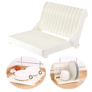 eiks foldable drying rack for vegetable fruit and tableware, kitchen sink organizer