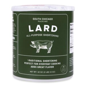 south chicago packing traditonal lard shortening, 42 ounces, specialty baking shortening and cooking fat