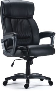 myofficeinnovations 24328570 bonded leather big & tall managers chair, black