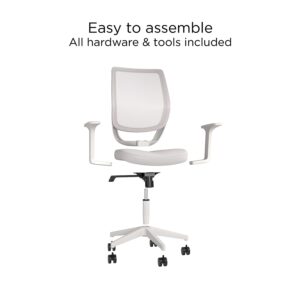 Union & Scale UN59418 Essentials Mesh Back Fabric Task Chair, Gray