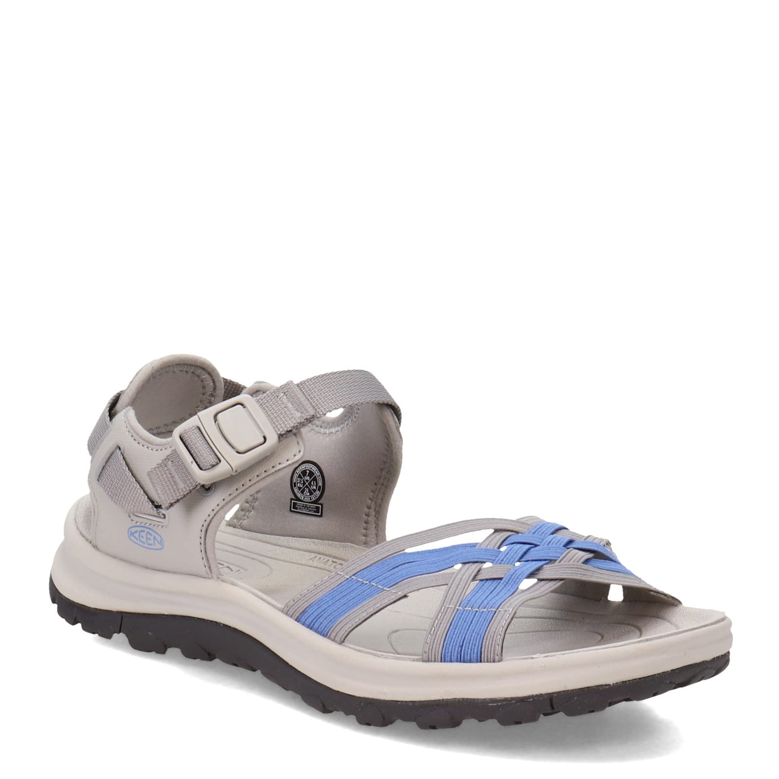 KEEN Women's Terradora 2 Strappy Open Toe Sport Sandal, Grey/Hydrangea, 9