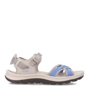 KEEN Women's Terradora 2 Strappy Open Toe Sport Sandal, Grey/Hydrangea, 9