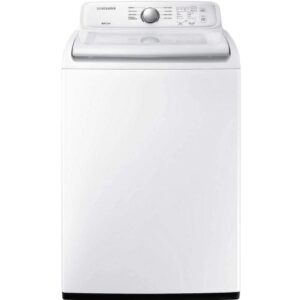 samsung wa45t3200aw 4.5 cu. ft. top load washer with vibration reduction technology+ in white