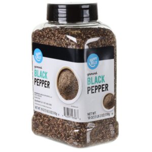 Amazon Brand - Happy Belly Black Pepper, Coarse Ground, 18 oz