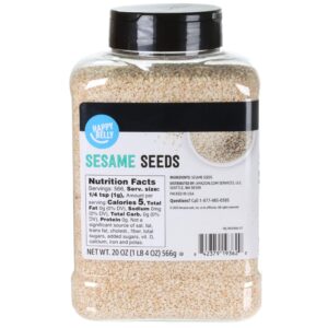 amazon brand - happy belly sesame seed, 20 ounce (pack of 1)