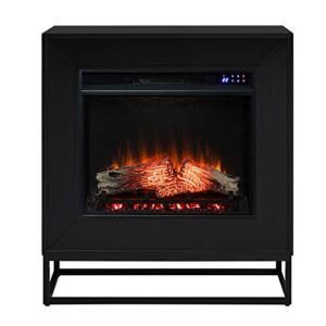 SEI Furniture Holly & Martin Frescan Electric Fireplace, New Black