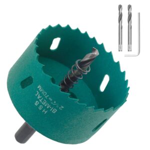 suiwotin 2 3/4 inch/70mm hole saw bi-metal hole saw tools,hole cutter, cut smooth and fast for cornhole boards, wood, plastic, drywall, fiberboard