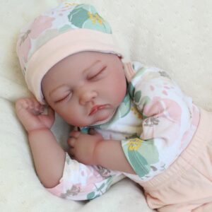 Kaydora Sleeping Reborn Baby Dolls, 22 Inch Lifelike Newborn Baby Girl Doll, Realistic Baby Reborn Toddler, Handmade Weighted Soft Body Reborn Dolls That Look Real, Amazing Gift Set for Kids Age 3+