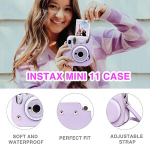 wogozan Accessories Kit Compatible with Fujifilm Instax Mini 11 Lilac Purple Instant Film Camera for Kids Include Case + Photo Album + Accessories Bundle(No Camera)