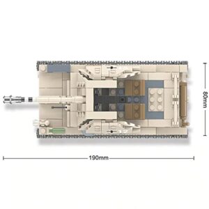 General Jim's Military Brick Building Set - WW2 German Army Tank Destroyer SD.KFZ.138 Marder III Building Blocks Model Set for Military and Brick Enthusiast and for Teens and Adults