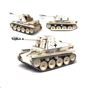 General Jim's Military Brick Building Set - WW2 German Army Tank Destroyer SD.KFZ.138 Marder III Building Blocks Model Set for Military and Brick Enthusiast and for Teens and Adults