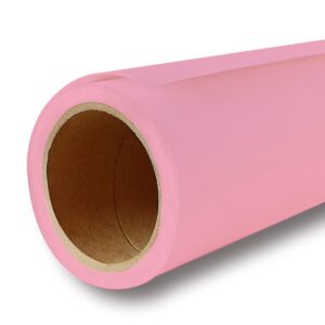 yizhily seamless photogrphy background paper, paper backdrop roll for photoshoot, 82" x16', carnation pink