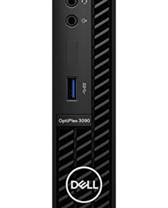Dell OptiPlex 3090 MFF Windows 10 Pro Business Micro Form Factor Desktop, Intel Hexa-Core i5-10500T up to 3.8GHz, 16GB DDR4 RAM, 512GB PCIe SSD, USB WiFi Adapter, RJ-45, Mouse and Keyboard, Black