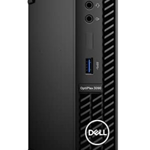 Dell OptiPlex 3090 MFF Windows 10 Pro Business Micro Form Factor Desktop, Intel Hexa-Core i5-10500T up to 3.8GHz, 16GB DDR4 RAM, 512GB PCIe SSD, USB WiFi Adapter, RJ-45, Mouse and Keyboard, Black