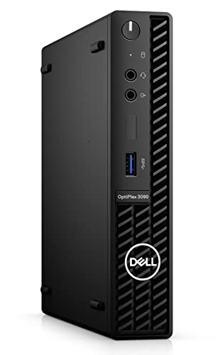 Dell OptiPlex 3090 MFF Windows 10 Pro Business Micro Form Factor Desktop, Intel Hexa-Core i5-10500T up to 3.8GHz, 16GB DDR4 RAM, 512GB PCIe SSD, USB WiFi Adapter, RJ-45, Mouse and Keyboard, Black