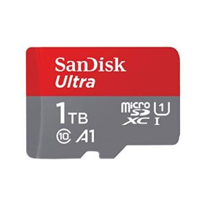 [older version] sandisk 1tb ultra microsdxc uhs-i memory card with adapter - 120mb/s, c10, u1, full hd, a1, micro sd card - sdsqua4-1t00-gn6ma