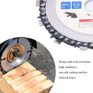 SHININGEYES 4 1/2 inch Wood Carving Disc Cut Chain Grinder Disc Chainsaw Grinding Wheel Chain Blade Circular Plate 7/8" Arbor, Circular Saw Blade 13 Teeth (115mm)