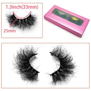 Fluffy Mink Lashes viEYEve False Eyelashes Natural Real Mink Lashes Fluffy Long 5D Dramatic Eyelashes for Women Full Lashes Durable Reusable Mink Eyelashes Messy Bomb Eyelashes 1 pair