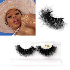 Fluffy Mink Lashes viEYEve False Eyelashes Natural Real Mink Lashes Fluffy Long 5D Dramatic Eyelashes for Women Full Lashes Durable Reusable Mink Eyelashes Messy Bomb Eyelashes 1 pair