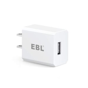 ebl usb wall charger, 5v 2.1a charger adapter(model: m5129) for ebl charger power supply (model: c9008 c9010n 6828 fy-408 fy-409 6201) and iphone, galaxy, htc, lg, table, motorola and more